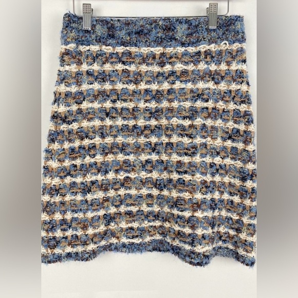 Zara Tweed Chunky Knit Mini Skirt - Picture 4 of 7